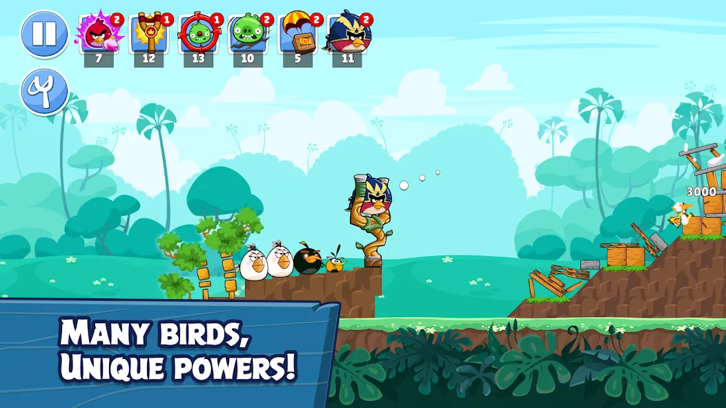 Angry Birds Friends MOD APK: Безлимитные монеты и усилители — скриншот 3 Angry Birds Friends MOD APK: Безлимитные монеты и усилители — скриншот 3