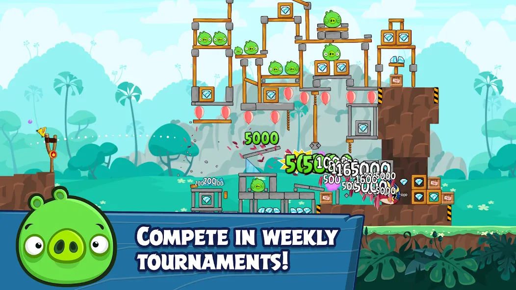 Angry Birds Friends MOD APK: Безлимитные монеты и усилители — скриншот 4 Angry Birds Friends MOD APK: Безлимитные монеты и усилители — скриншот 4