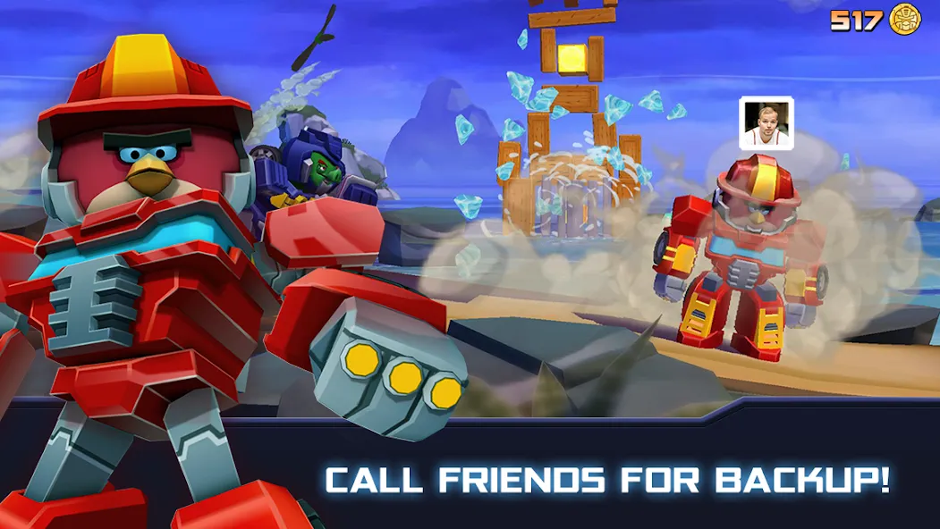 Мод Angry Birds Transformers — Безлимитные монеты и алмазы, скачать APK — скриншот 3 Мод Angry Birds Transformers — Безлимитные монеты и алмазы, скачать APK — скриншот 3
