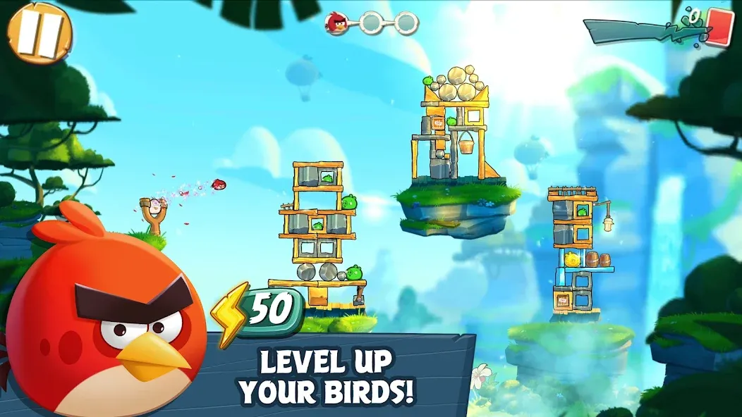 Скачать взлом Angry Birds 2 — Безлимитные монеты и все уровни — скриншот 2 Скачать взлом Angry Birds 2 — Безлимитные монеты и все уровни — скриншот 2