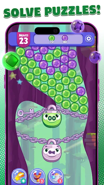 Angry Birds Dream Blast MOD APK скачать на Андроид — Безлимитные жизни и ходов — скриншот 2 Angry Birds Dream Blast MOD APK скачать на Андроид — Безлимитные жизни и ходов — скриншот 2