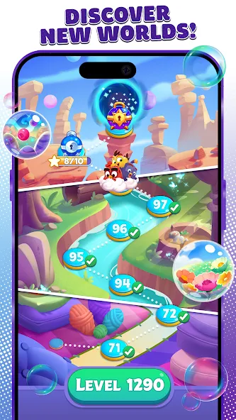 Angry Birds Dream Blast MOD APK скачать на Андроид — Безлимитные жизни и ходов — скриншот 5 Angry Birds Dream Blast MOD APK скачать на Андроид — Безлимитные жизни и ходов — скриншот 5
