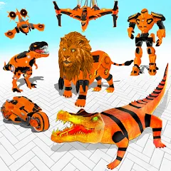 Скачать Robot Game Transform Crocodile Mod APK — Безлимитные деньги и оружие