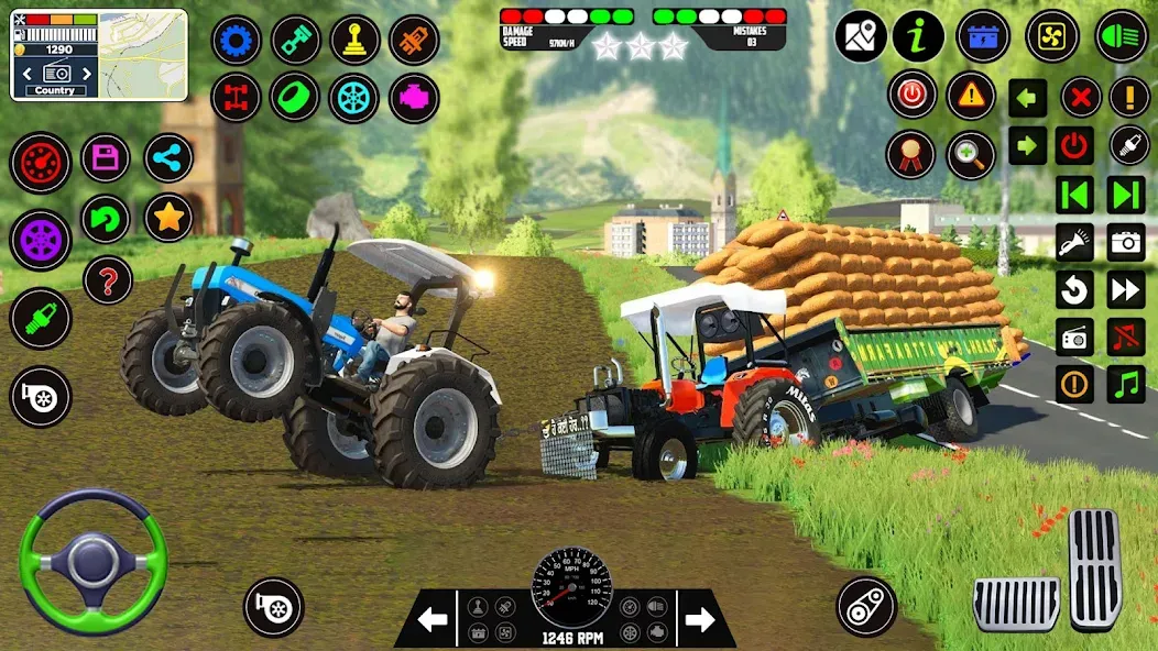 Indian Tractor Farming Games на телефон — скачать мод: Безлимитные деньги и все тракторы открыты — скриншот 1 Indian Tractor Farming Games на телефон — скачать мод: Безлимитные деньги и все тракторы открыты — скриншот 1