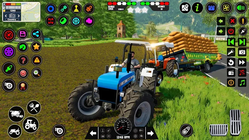Indian Tractor Farming Games на телефон — скачать мод: Безлимитные деньги и все тракторы открыты — скриншот 4 Indian Tractor Farming Games на телефон — скачать мод: Безлимитные деньги и все тракторы открыты — скриншот 4