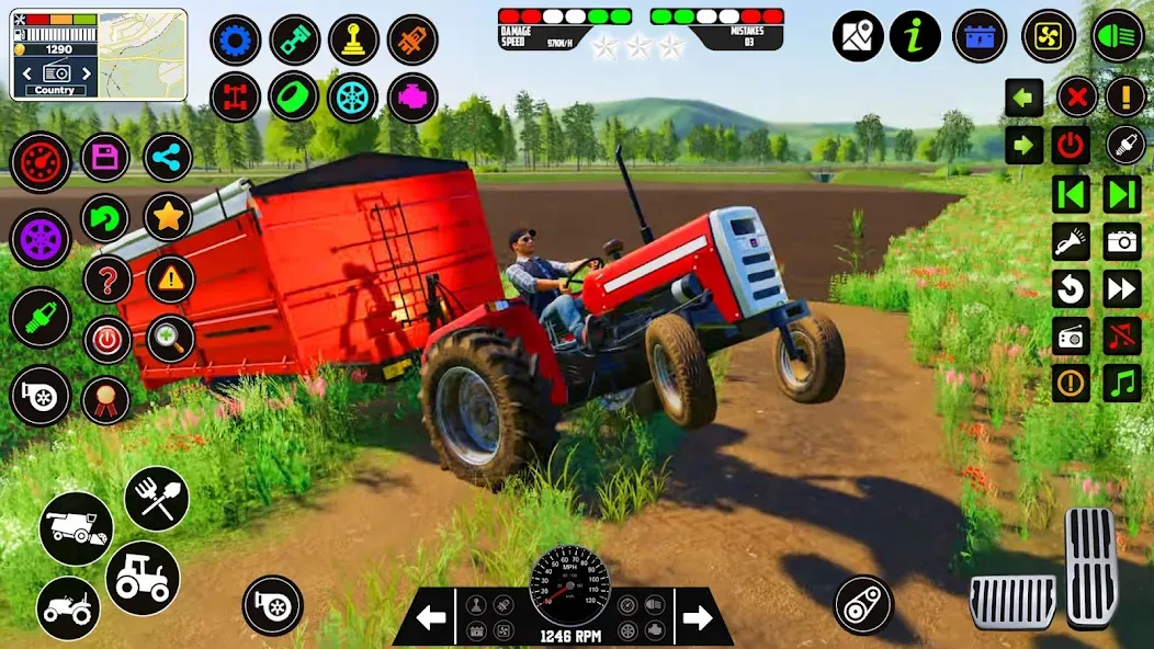 Indian Tractor Farming Games на телефон — скачать мод: Безлимитные деньги и все тракторы открыты — скриншот 5 Indian Tractor Farming Games на телефон — скачать мод: Безлимитные деньги и все тракторы открыты — скриншот 5