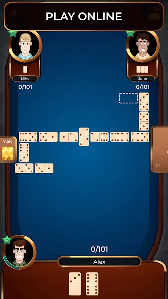Dominoes Online взлом на Андроид — Без рекламы и бесконечные монеты — скриншот 1 Dominoes Online взлом на Андроид — Без рекламы и бесконечные монеты — скриншот 1