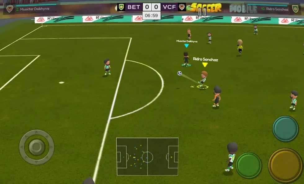 Super Arcade Soccer Mobile на телефон — скачать мод: Безлимитные монеты и открытые команды — скриншот 1