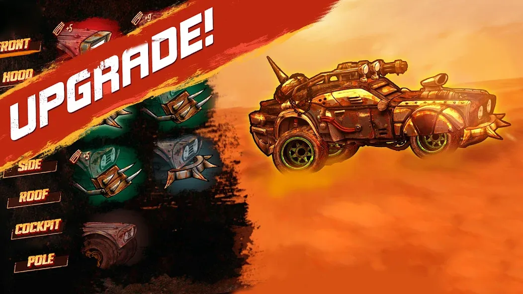Road Warrior: Nitro Car Battle (Мод: Безлимитное топливо и улучшенные машины) — скачать на Андроид — скриншот 5