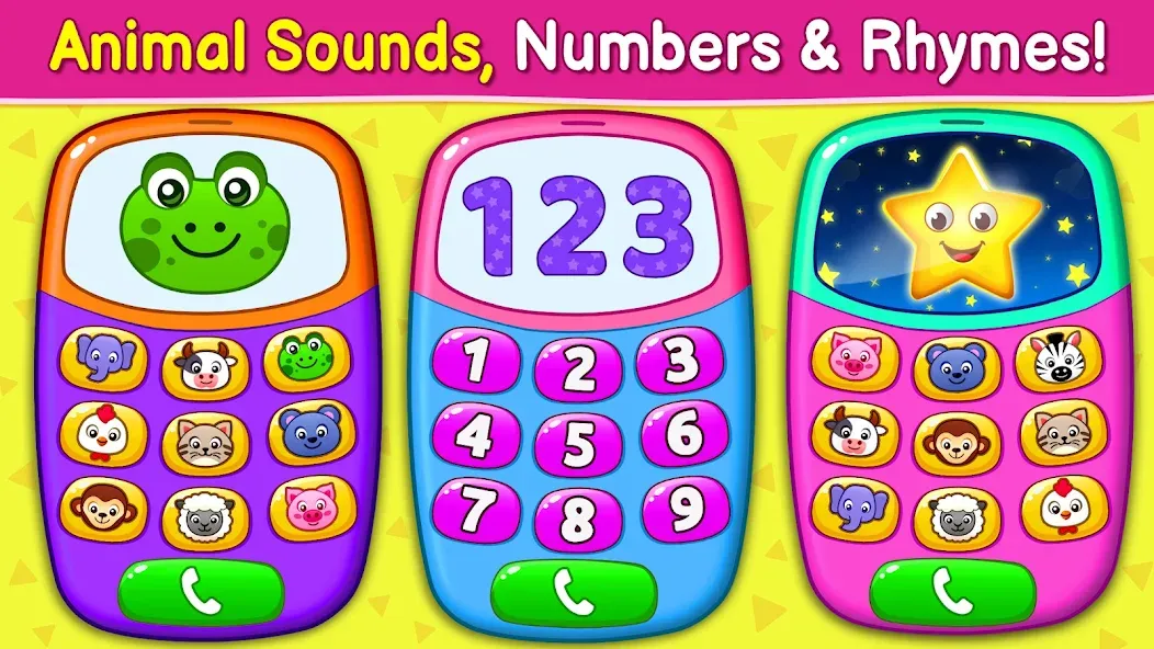 Скачать взлом Baby Games: Piano & Baby Phone — Разблокированы все функции и песни — скриншот 1