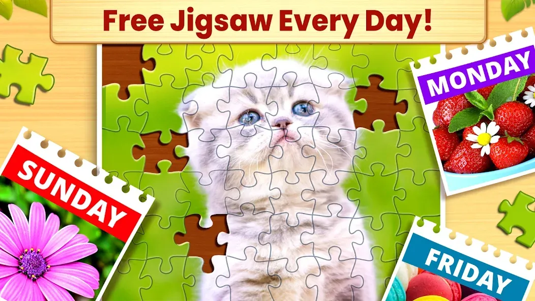Скачать мод Jigsaw Puzzles: Picture Puzzle — Безлимитные подсказки и открыты все пазлы — скриншот 3