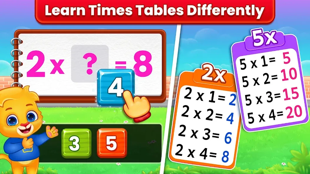 Kids Multiplication Math Games бесплатно на Андроид — мод: Без рекламы и все уровни открыты — скриншот 2 Kids Multiplication Math Games бесплатно на Андроид — мод: Без рекламы и все уровни открыты — скриншот 2
