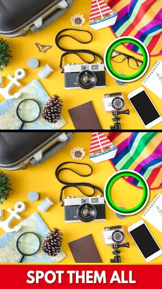 Скачать взлом Find The Differences - Spot it — Подсказки без ограничений и все уровни — скриншот 2 Скачать взлом Find The Differences - Spot it — Подсказки без ограничений и все уровни — скриншот 2