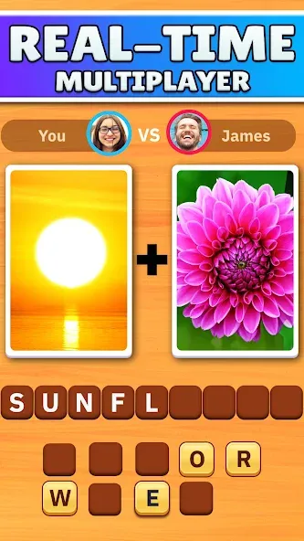Word Pics - Word Games — скачать мод: Безлимитные подсказки и открыты все уровни — скриншот 3