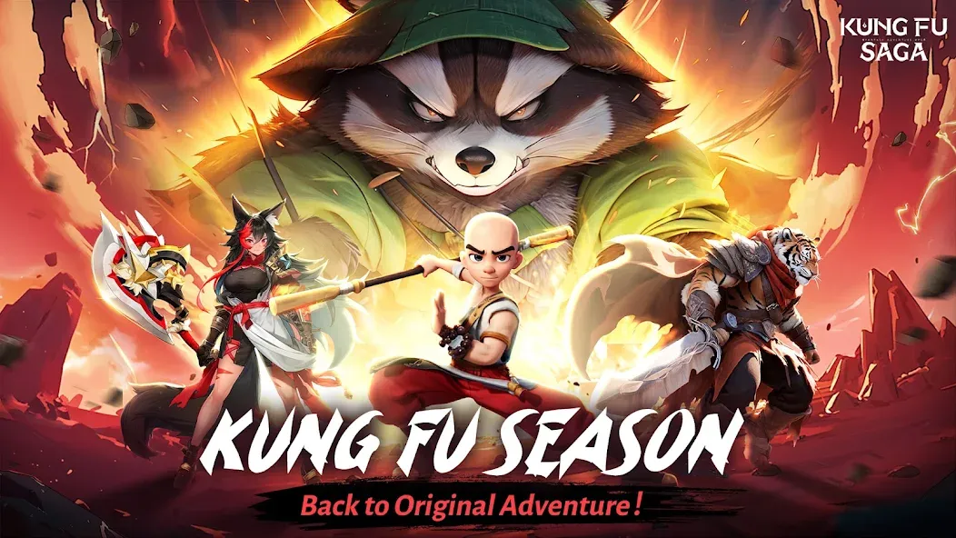 Мод Kung Fu Saga — Безлимитные деньги и энергия, скачать APK — скриншот 1