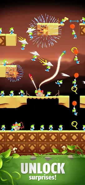 Lemmings — последняя версия с модом (Безлимитные деньги и все уровни) — скриншот 5 Lemmings — последняя версия с модом (Безлимитные деньги и все уровни) — скриншот 5