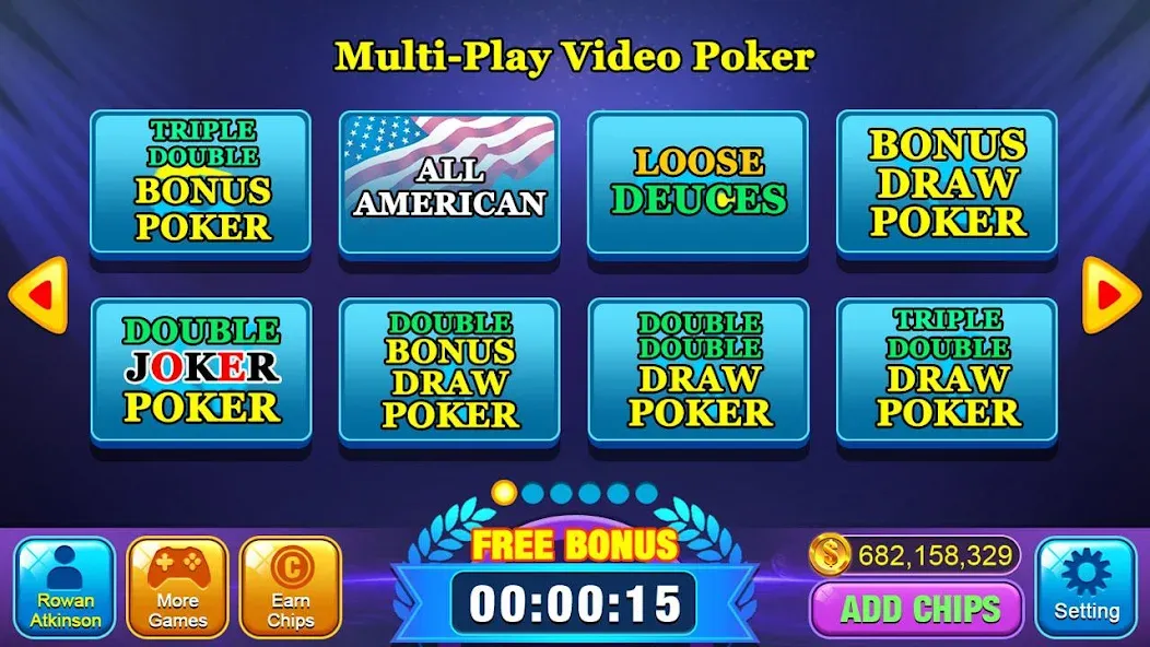 Video Poker Games - Multi Hand — скачать мод: Много фишек и все руки открыты — скриншот 2