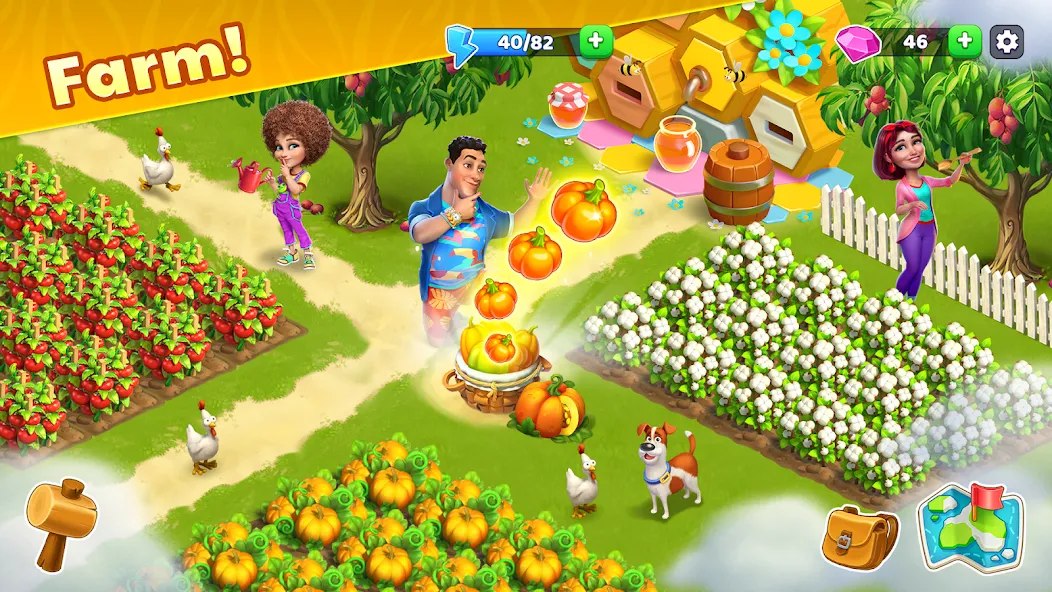 Bermuda Adventures Farm Island взломанный APK — Безлимитные деньги и ресурсы — скриншот 1 Bermuda Adventures Farm Island взломанный APK — Безлимитные деньги и ресурсы — скриншот 1