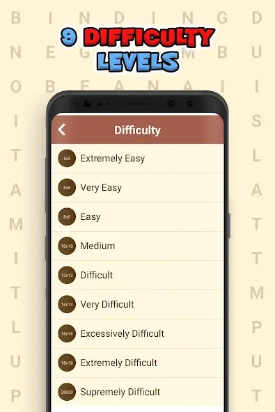 Korean! Word Search MOD APK скачать на Андроид — Безлимитные подсказки и жизни — скриншот 3