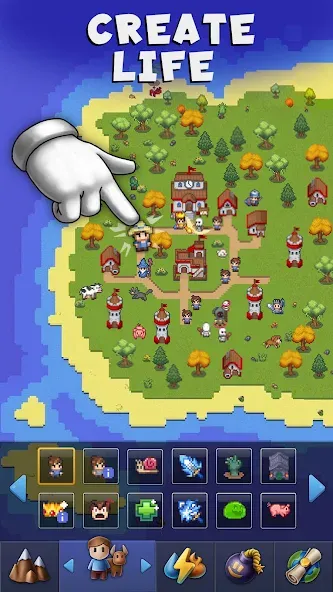 Galactory - Sandbox Simulator — взломанная версия, Безлимитные ресурсы и открыты все миры — скриншот 4