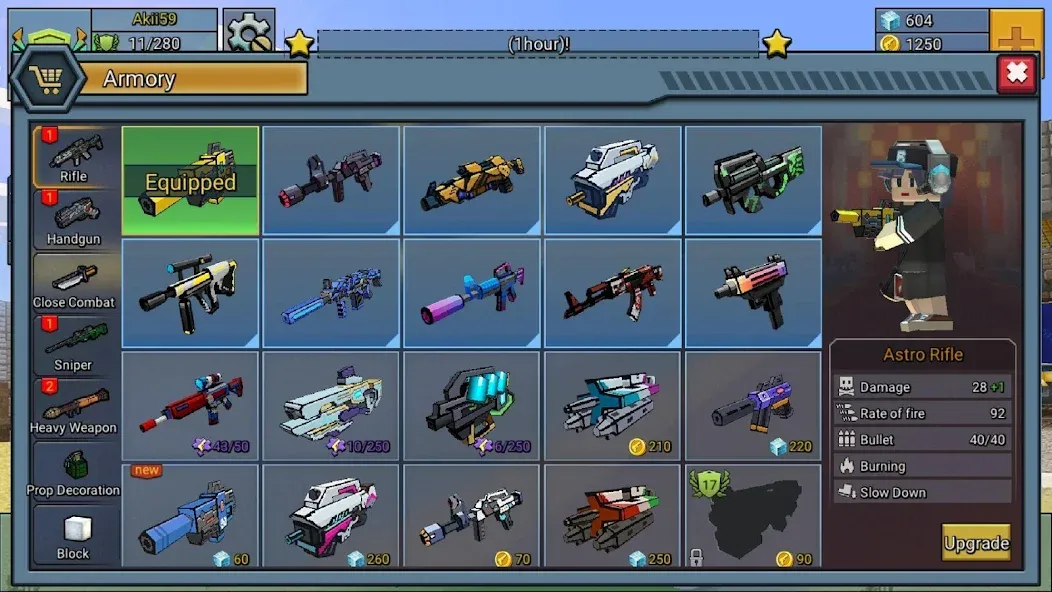 Build and Shoot взломанный APK — Безлимитные ресурсы и оружие — скриншот 1