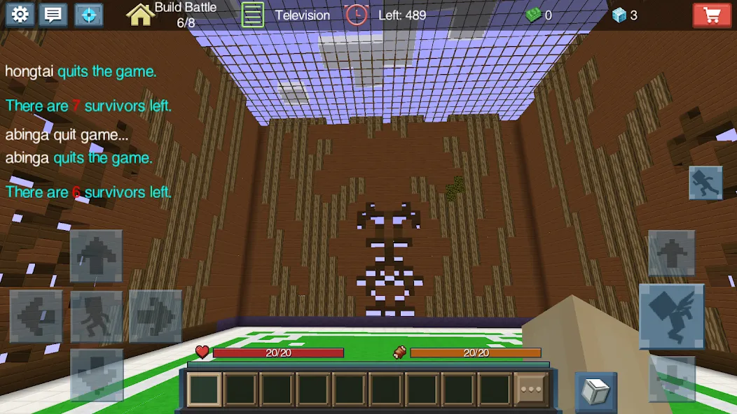 Build Battle MOD APK: Безлимитные ресурсы и все блоки — скриншот 2