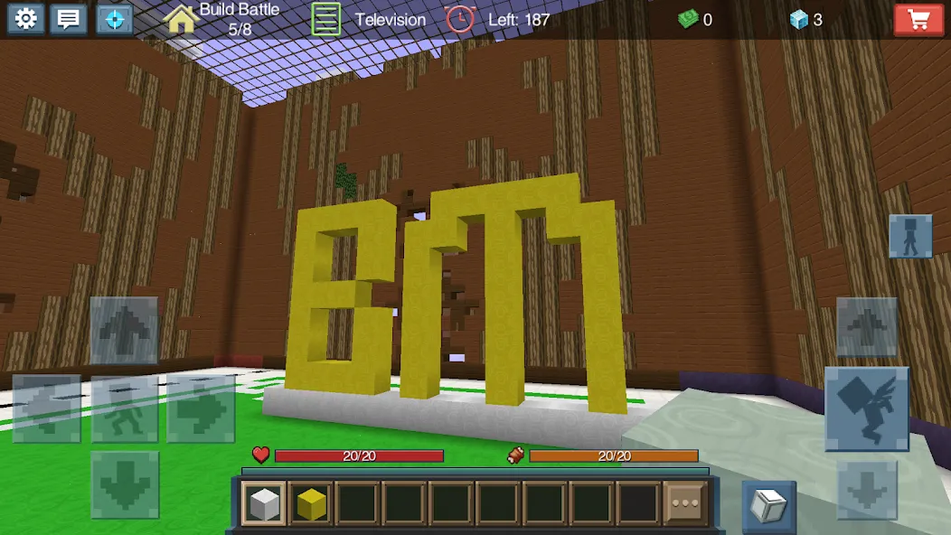 Build Battle MOD APK: Безлимитные ресурсы и все блоки — скриншот 3