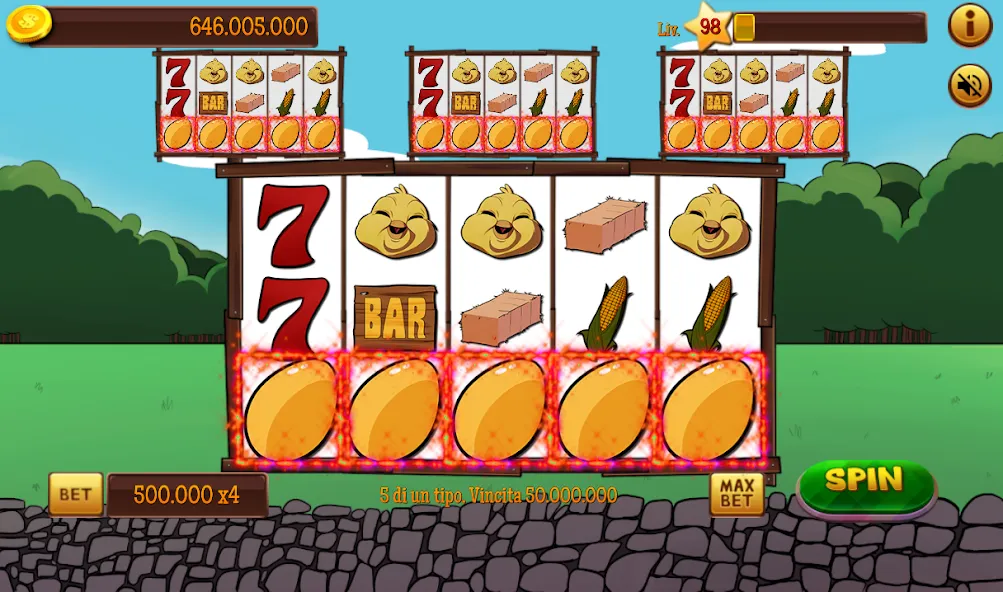 Slot Gallina 4 взлом APK — Безлимитные монеты и бонусы — скриншот 1 Slot Gallina 4 взлом APK — Безлимитные монеты и бонусы — скриншот 1