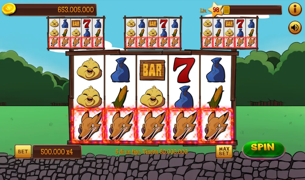 Slot Gallina 4 взлом APK — Безлимитные монеты и бонусы — скриншот 2 Slot Gallina 4 взлом APK — Безлимитные монеты и бонусы — скриншот 2