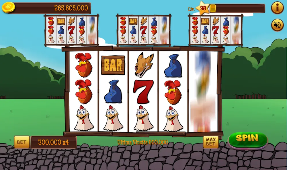 Slot Gallina 4 взлом APK — Безлимитные монеты и бонусы — скриншот 3 Slot Gallina 4 взлом APK — Безлимитные монеты и бонусы — скриншот 3