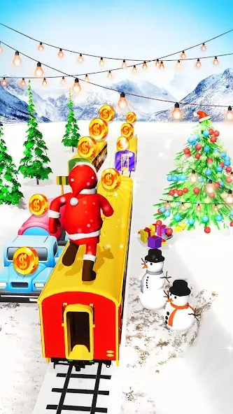 Скачать взлом Xmas Santa Surfer Running Game — Безлимитные монеты и подарки — скриншот 3 Скачать взлом Xmas Santa Surfer Running Game — Безлимитные монеты и подарки — скриншот 3