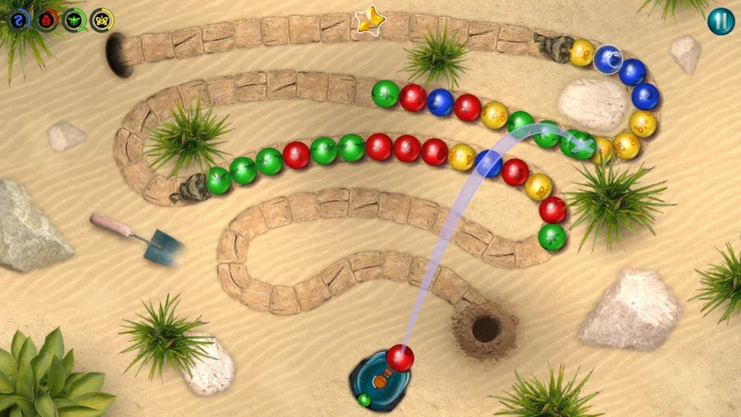 Marbles Garden на телефон — скачать мод: Безлимитные монеты и жизни — скриншот 3 Marbles Garden на телефон — скачать мод: Безлимитные монеты и жизни — скриншот 3