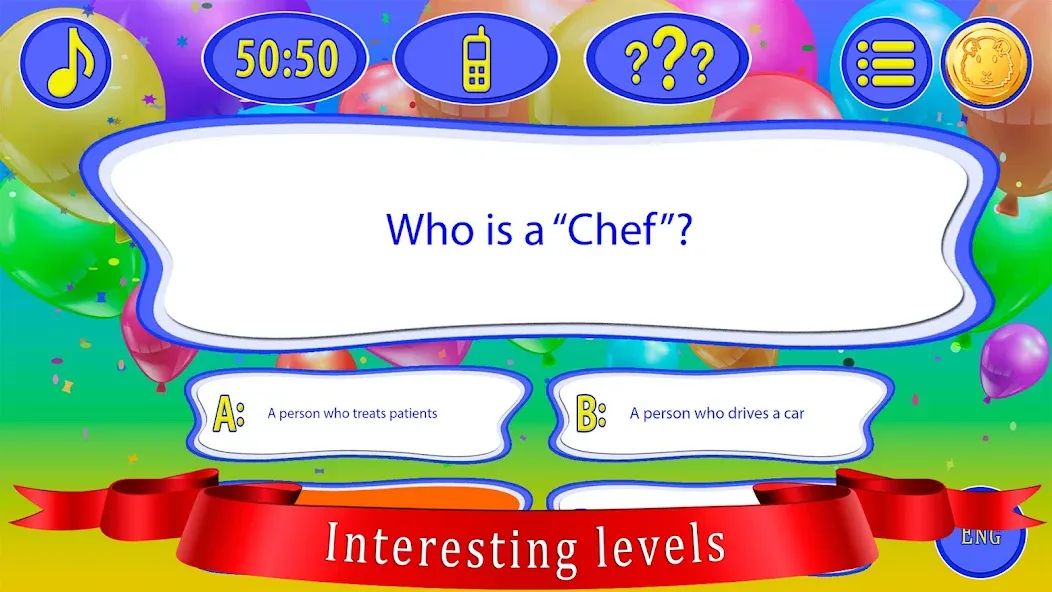Kids Quiz Games: Millionaire мод на Андроид: Безлимитные подсказки и открыты все вопросы — скриншот 3