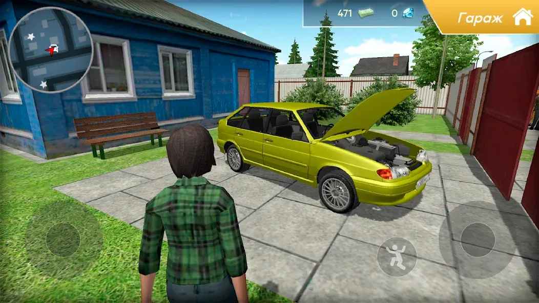 Lada 2114 Car Simulator MOD APK: Безлимитные деньги и бензин — скриншот 1 Lada 2114 Car Simulator MOD APK: Безлимитные деньги и бензин — скриншот 1