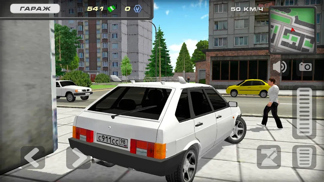 Lada 2109 Russian Car Driver на телефон — скачать мод: Безлимитные деньги и открытые машины — скриншот 3 Lada 2109 Russian Car Driver на телефон — скачать мод: Безлимитные деньги и открытые машины — скриншот 3