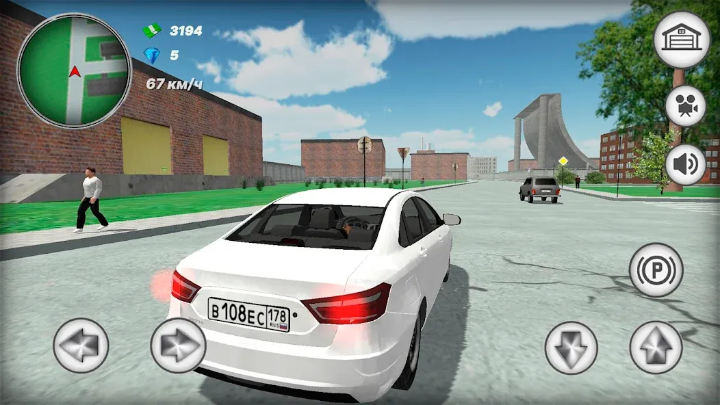 Русская тачка Лада Веста MOD APK: Безлимитные деньги и все машины — скриншот 2