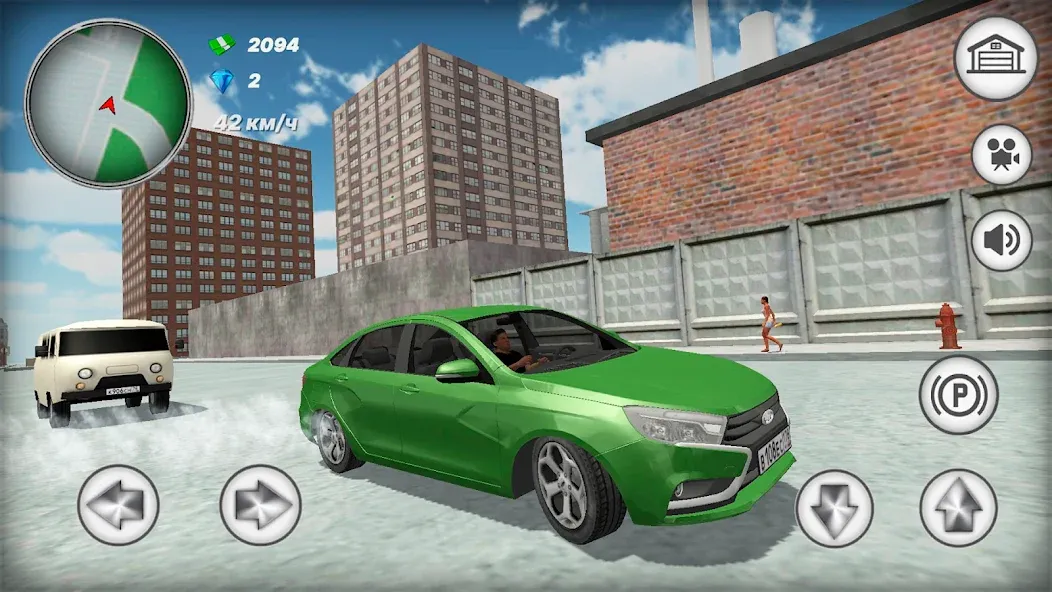 Русская тачка Лада Веста MOD APK: Безлимитные деньги и все машины — скриншот 4