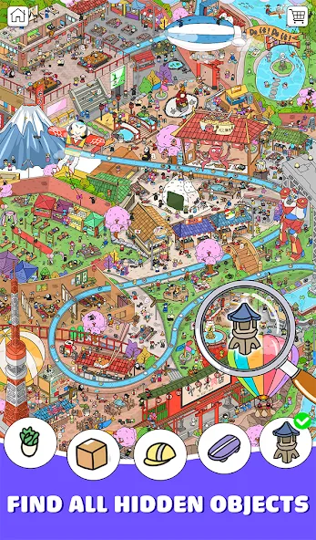 Find It Out! Scavenger Hunt взломанный APK — Подсказки без ограничений и все уровни — скриншот 1