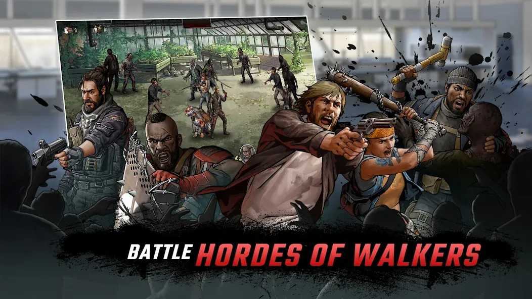 Walking Dead: Road to Survival бесплатно на Андроид — мод: Безлимитные деньги и ресурсы — скриншот 3