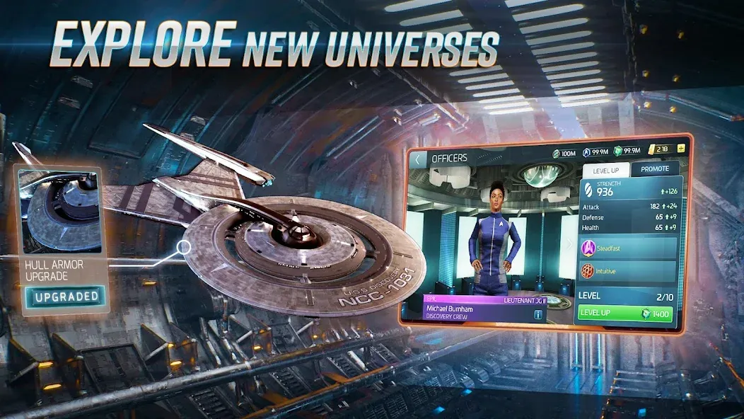 Star Trek™ Fleet Command на телефон — скачать мод: Безлимитные ресурсы и энергия — скриншот 1 Star Trek™ Fleet Command на телефон — скачать мод: Безлимитные ресурсы и энергия — скриншот 1