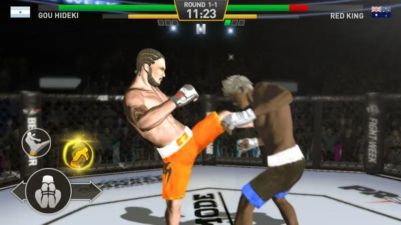 Скачать Fighting Star Mod APK — Безлимитные деньги и усиленные бойцы — скриншот 2
