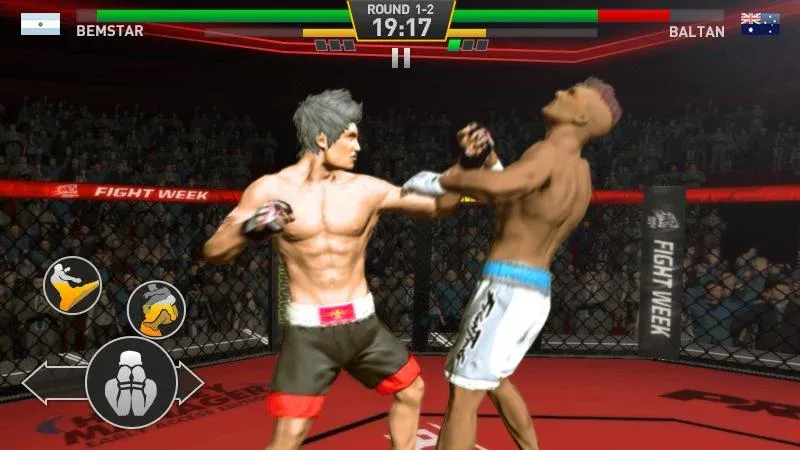 Скачать Fighting Star Mod APK — Безлимитные деньги и усиленные бойцы — скриншот 3