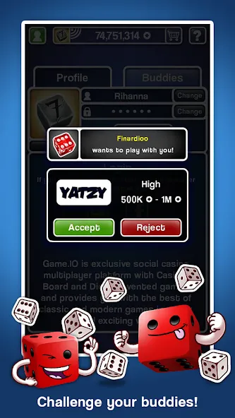 Yatzy Ultimate взлом APK — Без рекламы и безлимитные броски — скриншот 4