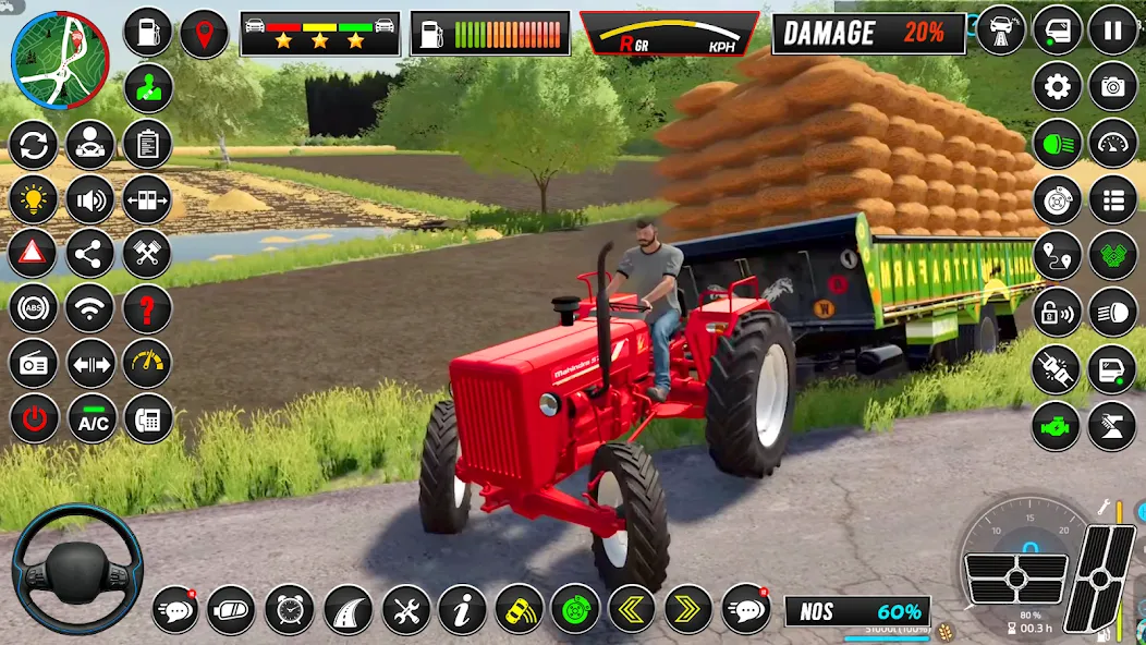 Скачать взлом Indian Tractor Simulator Games — Безлимитные деньги и топливо — скриншот 1 Скачать взлом Indian Tractor Simulator Games — Безлимитные деньги и топливо — скриншот 1