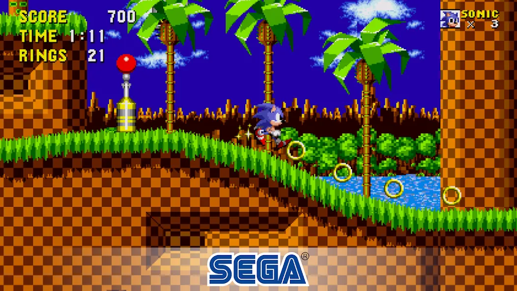 Sonic the Hedgehog™ Classic (Мод: Безлимитные жизни и открыты все уровни) — скачать на Андроид — скриншот 1 Sonic the Hedgehog™ Classic (Мод: Безлимитные жизни и открыты все уровни) — скачать на Андроид — скриншот 1