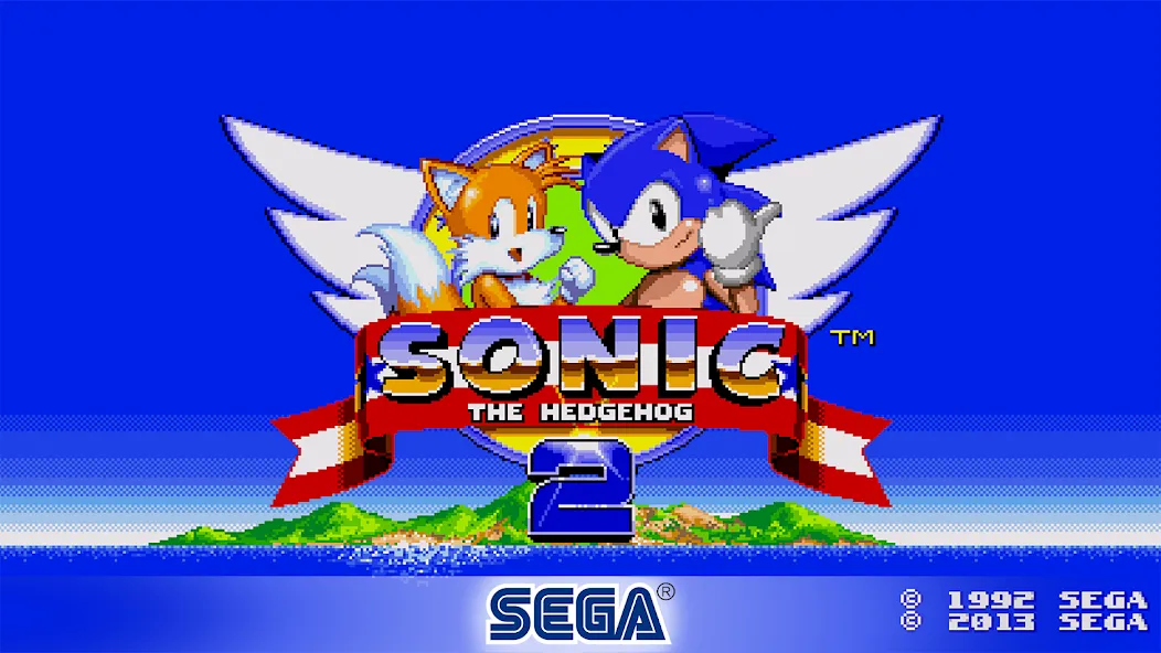 Sonic The Hedgehog 2 Classic взлом на Андроид — Безлимитные кольца и все уровни открыты — скриншот 1