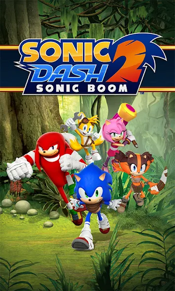 Sonic Dash 2: Sonic Boom Run взломанный APK — Безлимитные кольца и разблокированы персонажи — скриншот 1
