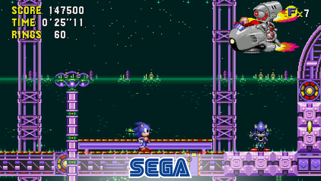 Скачать Sonic CD Classic на Андроид с модом — Безлимитные жизни и кольца — скриншот 3 Скачать Sonic CD Classic на Андроид с модом — Безлимитные жизни и кольца — скриншот 3