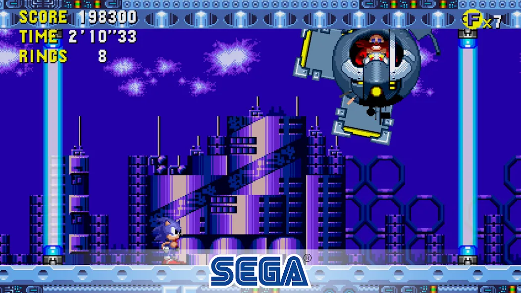 Скачать Sonic CD Classic на Андроид с модом — Безлимитные жизни и кольца — скриншот 4 Скачать Sonic CD Classic на Андроид с модом — Безлимитные жизни и кольца — скриншот 4