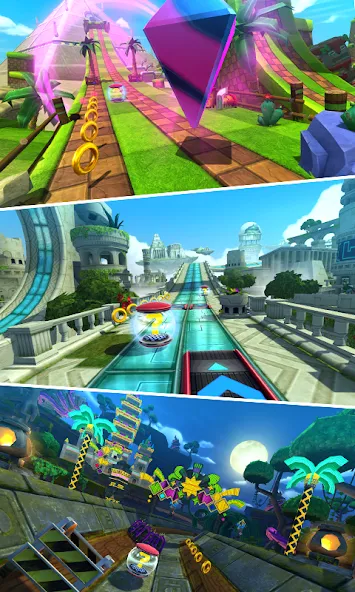 Sonic Forces - Running Game — скачать мод: Безлимитные кольца и ускорение — скриншот 2 Sonic Forces - Running Game — скачать мод: Безлимитные кольца и ускорение — скриншот 2